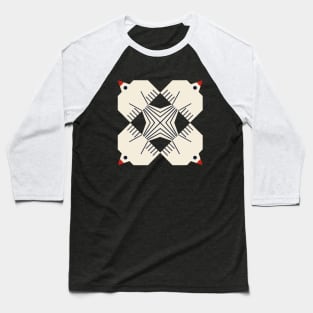 Geometric Birds Baseball T-Shirt